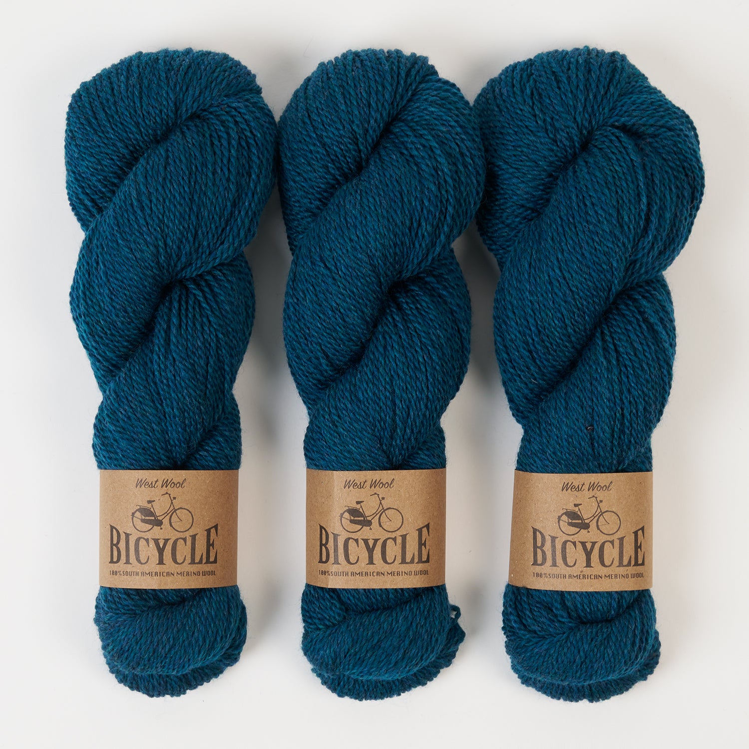 West Wool BICYCLE - ZANDVOORT Merino wool Fingering blue Yarn