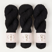 West Wool HEX - ARCHITECT Merino wool Nylon Fingering black Yarn