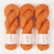 West Wool HEX - CRAB WALK Merino wool Nylon Fingering orange Yarn
