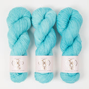 West Wool HEX - AQUAMARINE Merino wool Nylon Fingering turquoise Yarn