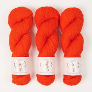 West Wool HEX - BOWIE Merino wool Nylon Fingering red orange Yarn