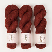 West Wool HEX - MID CENTURY Merino wool Nylon Fingering red Yarn