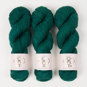 West Wool HEX - PEACOCK Merino wool Nylon Fingering green Yarn
