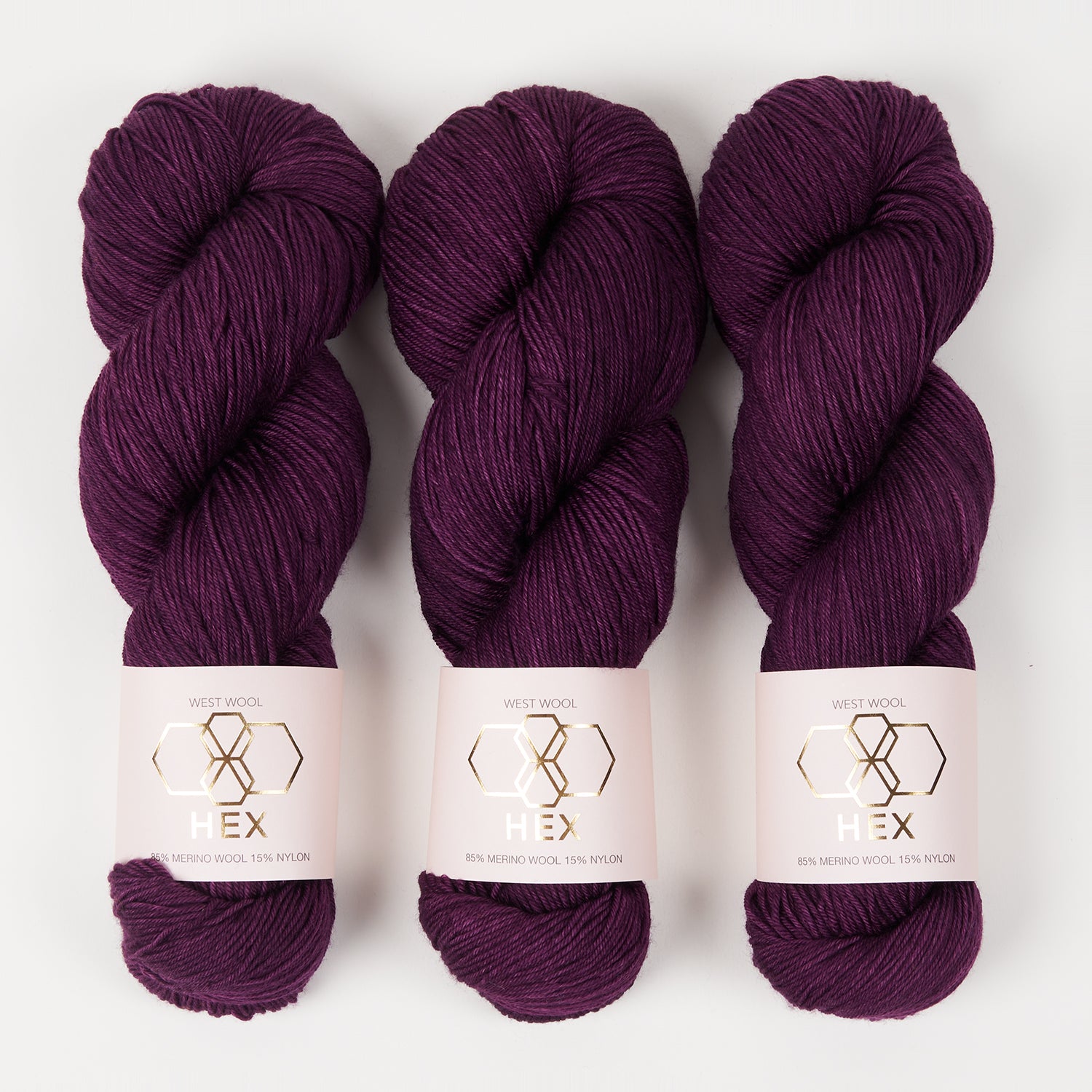 West Wool HEX - PRIDE Merino wool Nylon Fingering purple Yarn