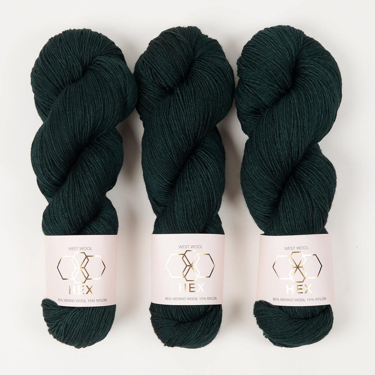 West Wool HEX - VONDELPARK Merino wool Nylon Fingering green Yarn
