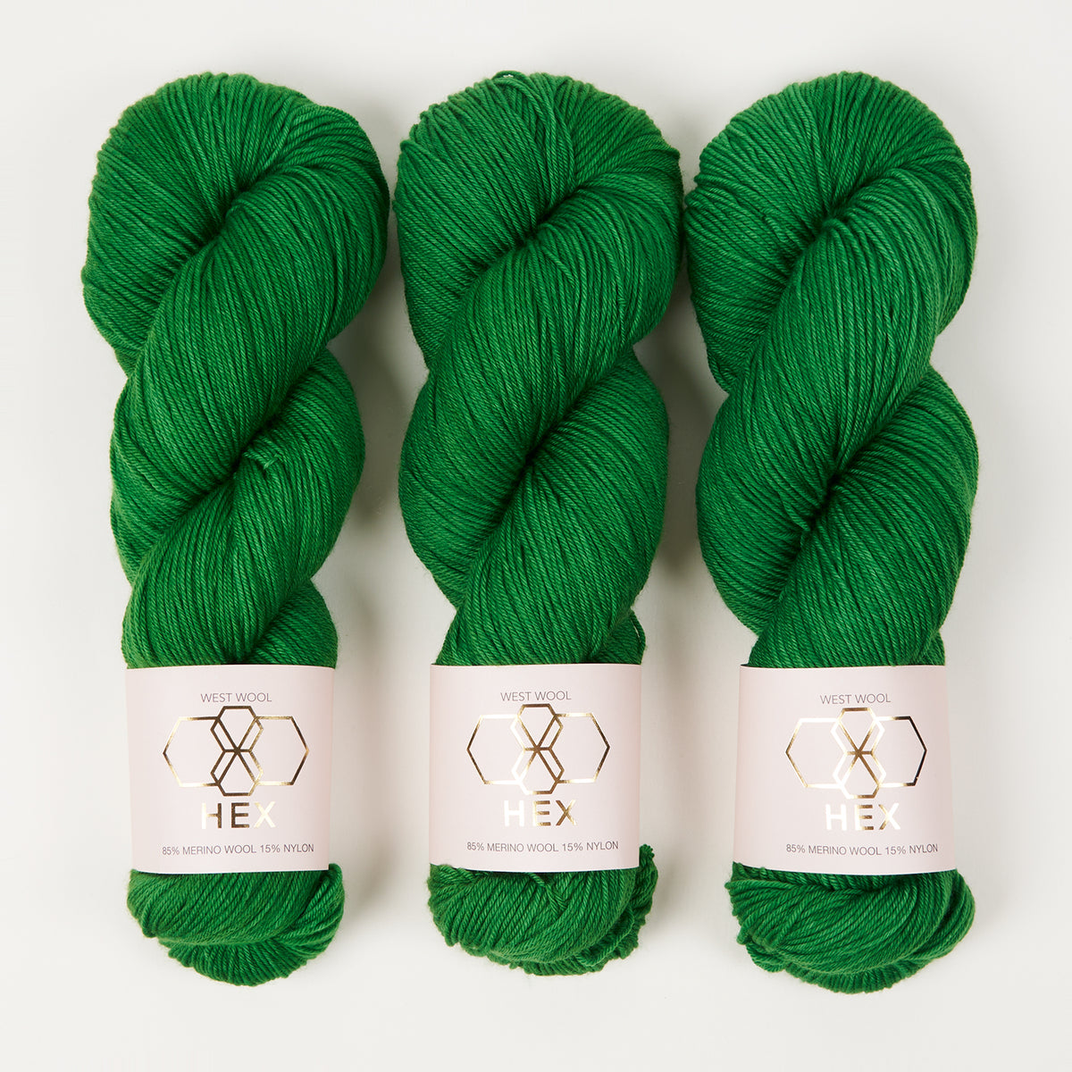 West Wool HEX - WESTERPARK Merino wool Nylon Fingering green Yarn