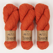 West Wool TANDEM - BLOOD ORANGE Merino wool DK orange Yarn