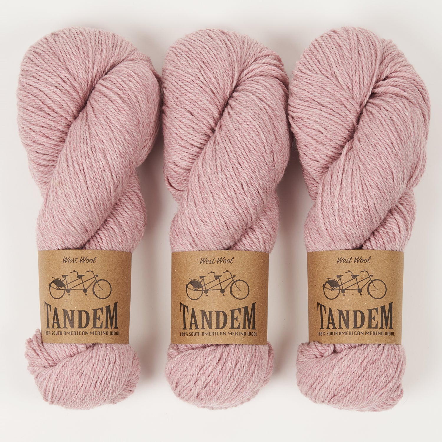 West Wool TANDEM - BLOSSOM Merino wool DK pink Yarn