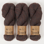 West Wool TANDEM - BLUEBIRD Merino wool DK brown Yarn