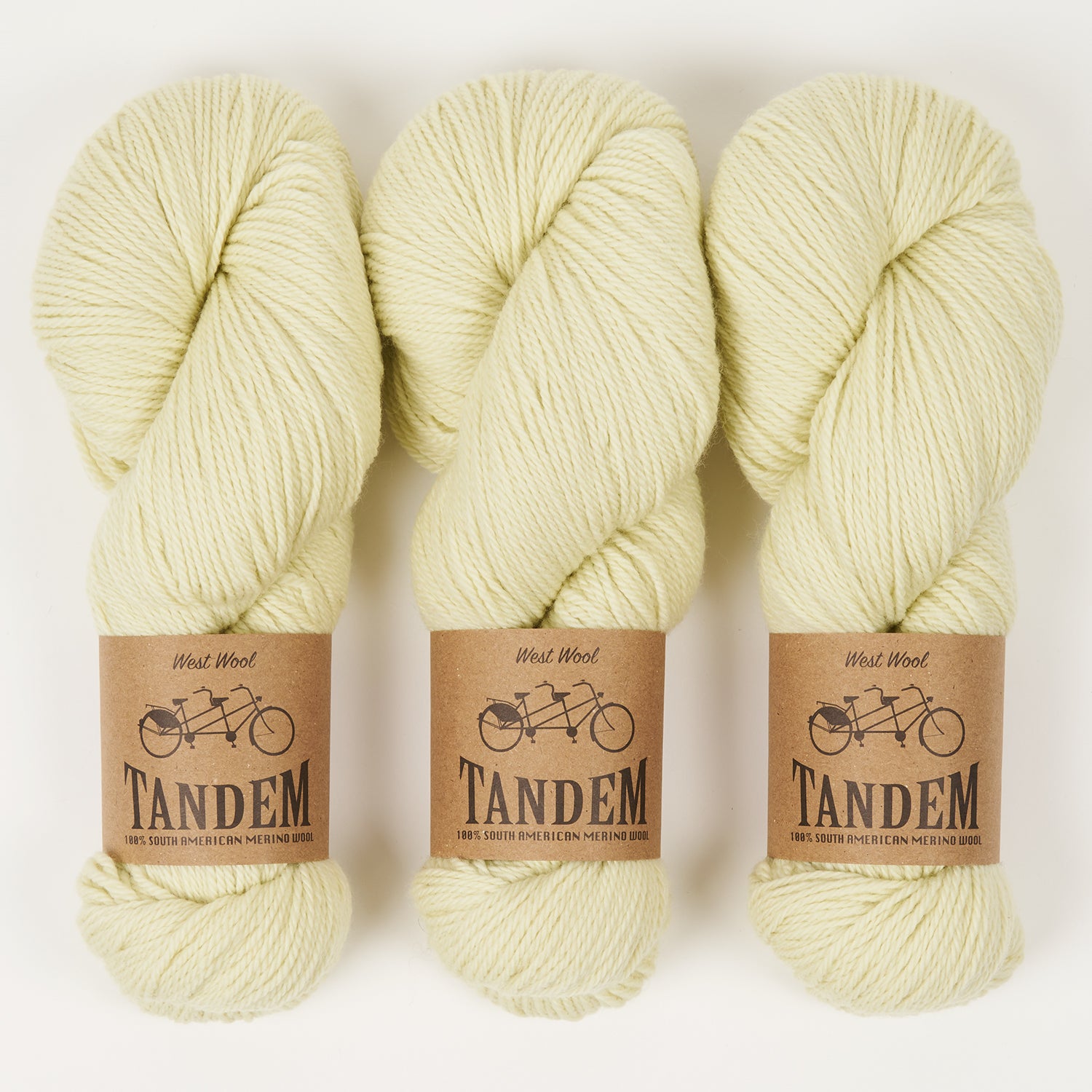 West Wool TANDEM - CELERIAC Merino wool DK green Yarn