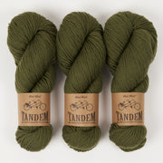 West Wool TANDEM - CONIFER Merino wool DK green Yarn