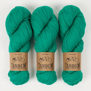 West Wool TANDEM - EMERALD Merino wool DK green Yarn