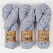 West Wool TANDEM - FROST Merino wool DK grey Yarn
