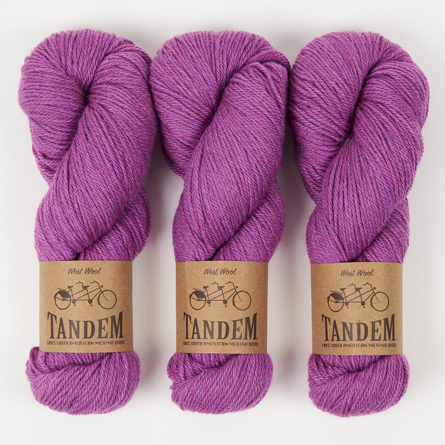 West Wool TANDEM - HYDRANGEA Merino wool DK purple Yarn