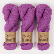 West Wool TANDEM - HYDRANGEA Merino wool DK purple Yarn