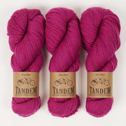West Wool TANDEM - MAGENTA Merino wool DK pink Yarn