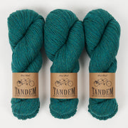 West Wool TANDEM - MALLARD Merino wool DK green blue Yarn