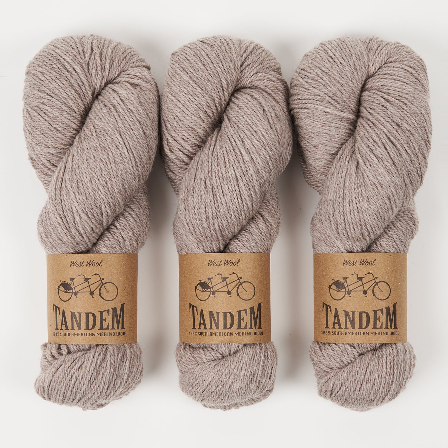 West Wool TANDEM - MEERKAT Merino wool DK grey Yarn