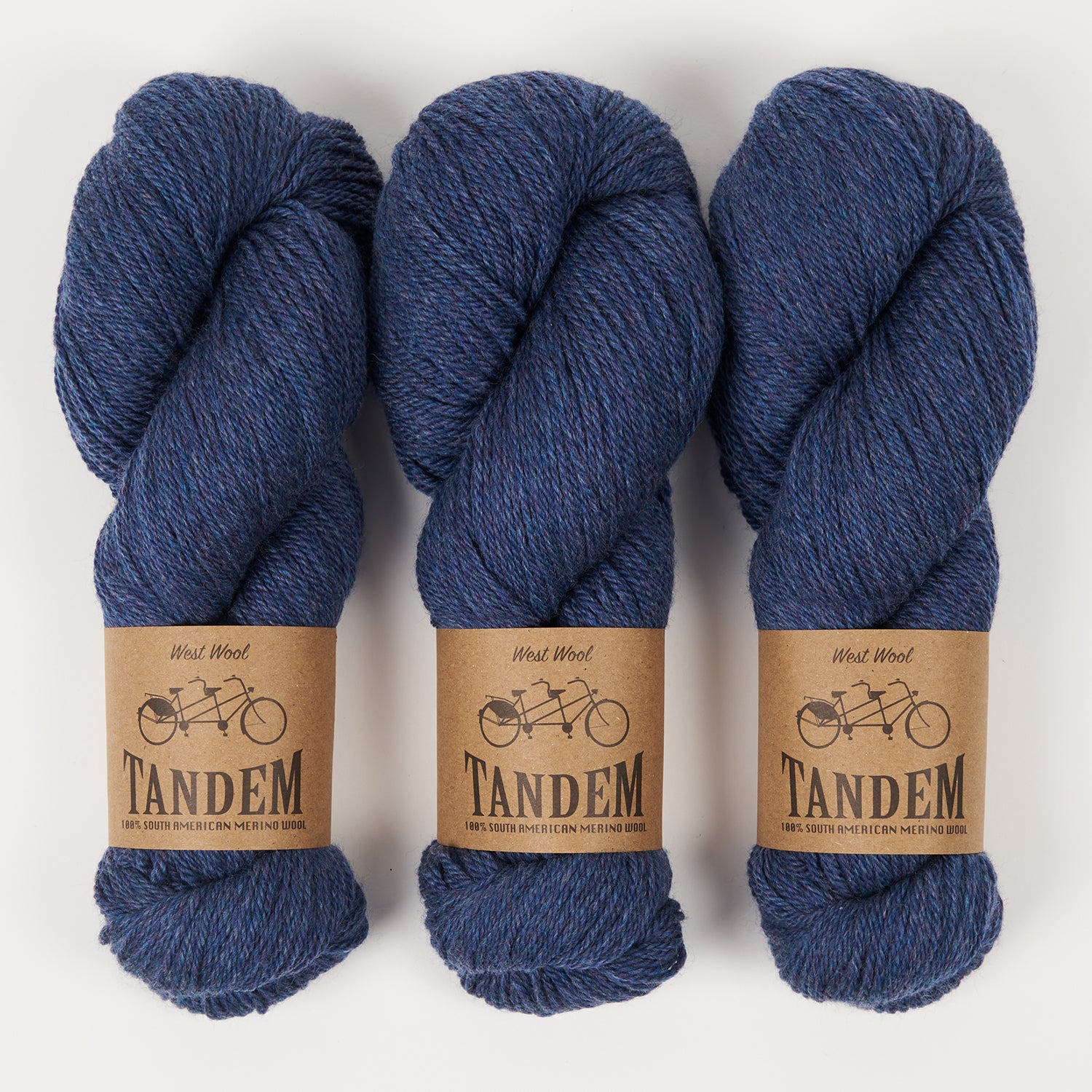 West Wool TANDEM - MIDNIGHT Merino wool DK blue Yarn