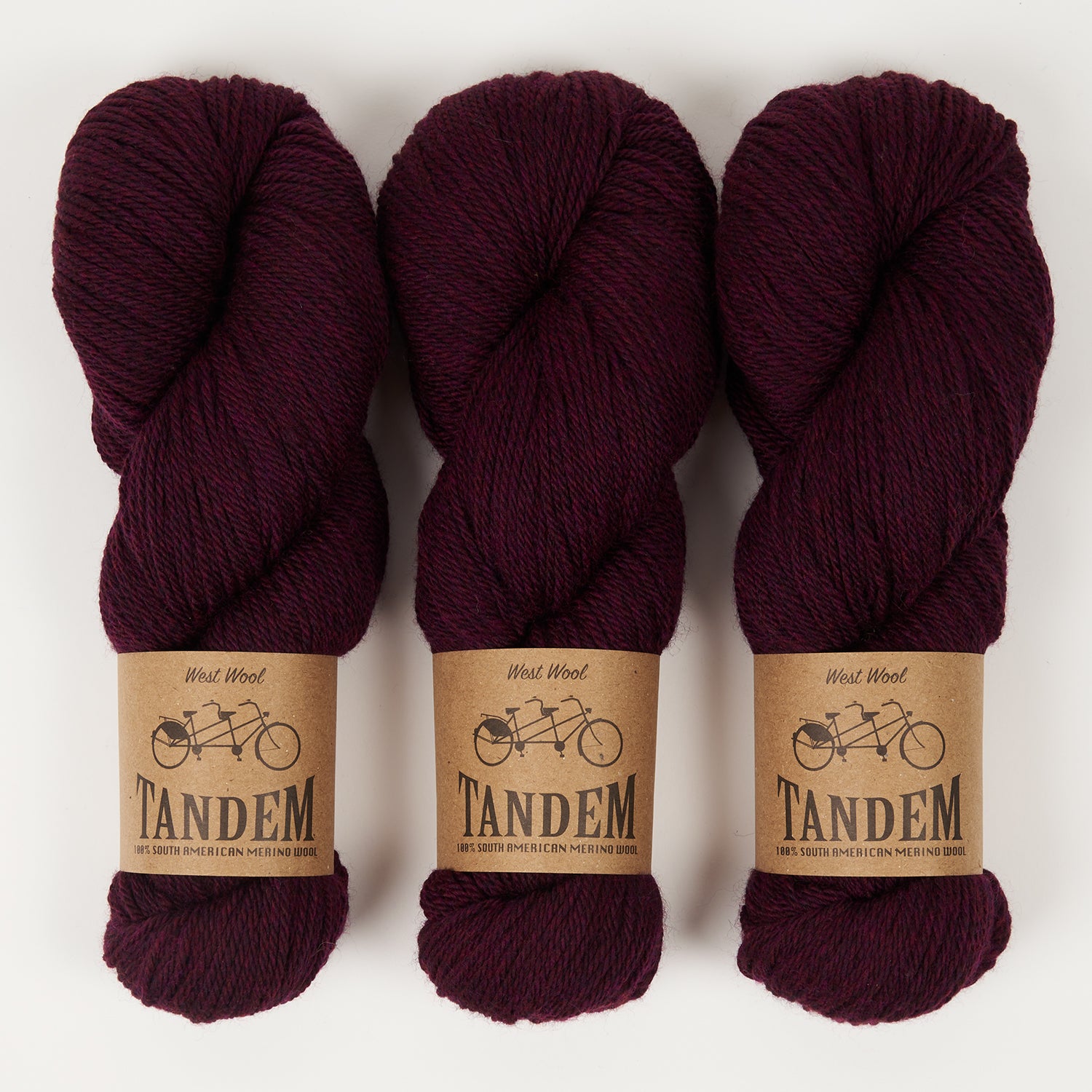 West Wool TANDEM - MULBERRY Merino wool DK purple Yarn