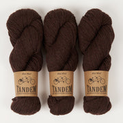 West Wool TANDEM - PEAT Merino wool DK brown Yarn