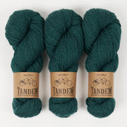West Wool TANDEM - PINE Merino wool DK green Yarn
