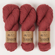 West Wool TANDEM - RHUBARB Merino wool DK red Yarn