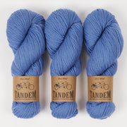 West Wool TANDEM - RIVER Merino wool DK blue Yarn