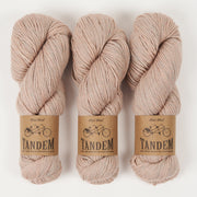 West Wool TANDEM - SEASHELL Merino wool DK beige brown cream Yarn