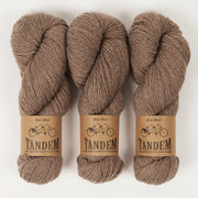 West Wool TANDEM - SINGEL Merino wool DK brown Yarn