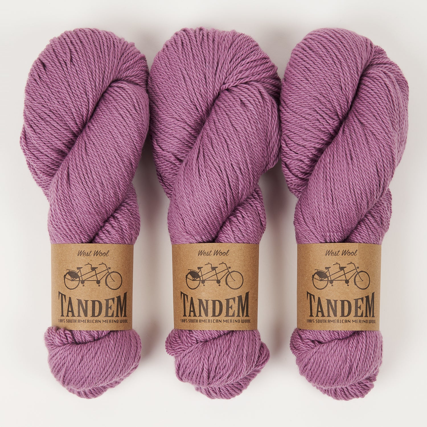 West Wool TANDEM - VINTAGE LAVENDER Merino wool DK purple Yarn