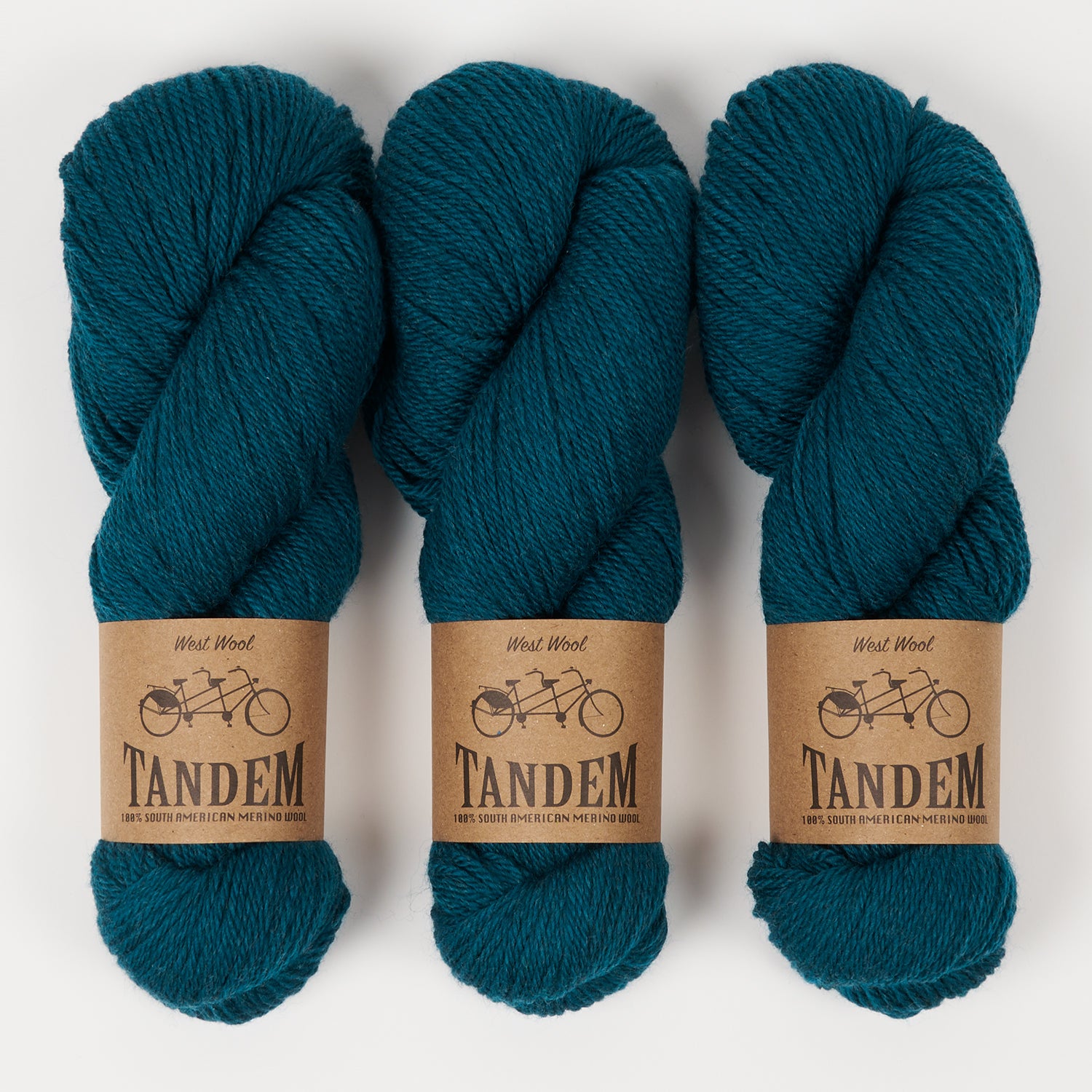 West Wool TANDEM - ZANDVOORT Merino wool DK blue Yarn
