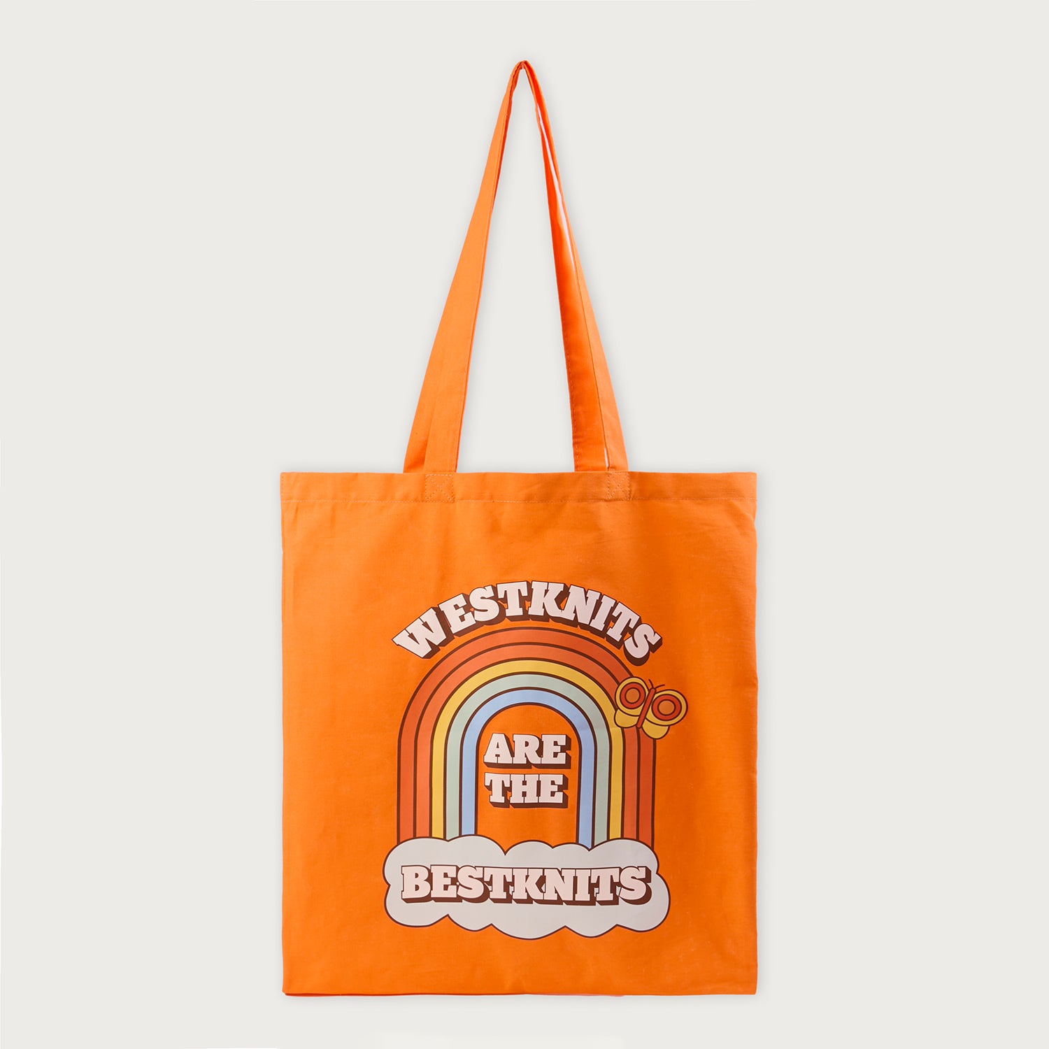 Westknits Project Bags WESTKNITS TOTE BAG - WESTKNITS ARE THE BEST KNITS orange Project Bags