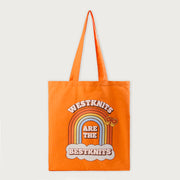 Westknits Project Bags WESTKNITS TOTE BAG - WESTKNITS ARE THE BEST KNITS orange Project Bags