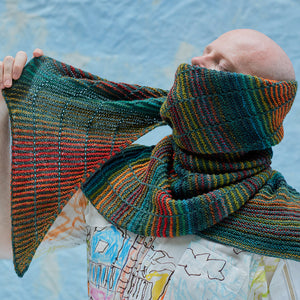 Westknits WESTKNITS SAMPLE - MULTICOLOUR BOTANIC SHAWL Samples