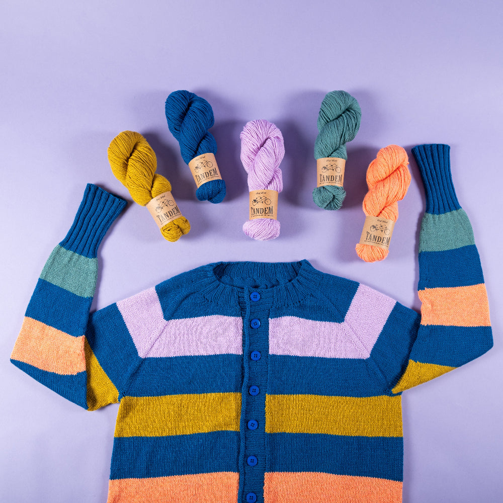 WESTKNITS GO-TO CARDIGAN - SEA GRAPE