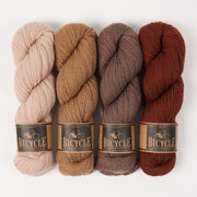West Wool CHESTNUT GRADIENT Merino wool Fingering Quick Kits