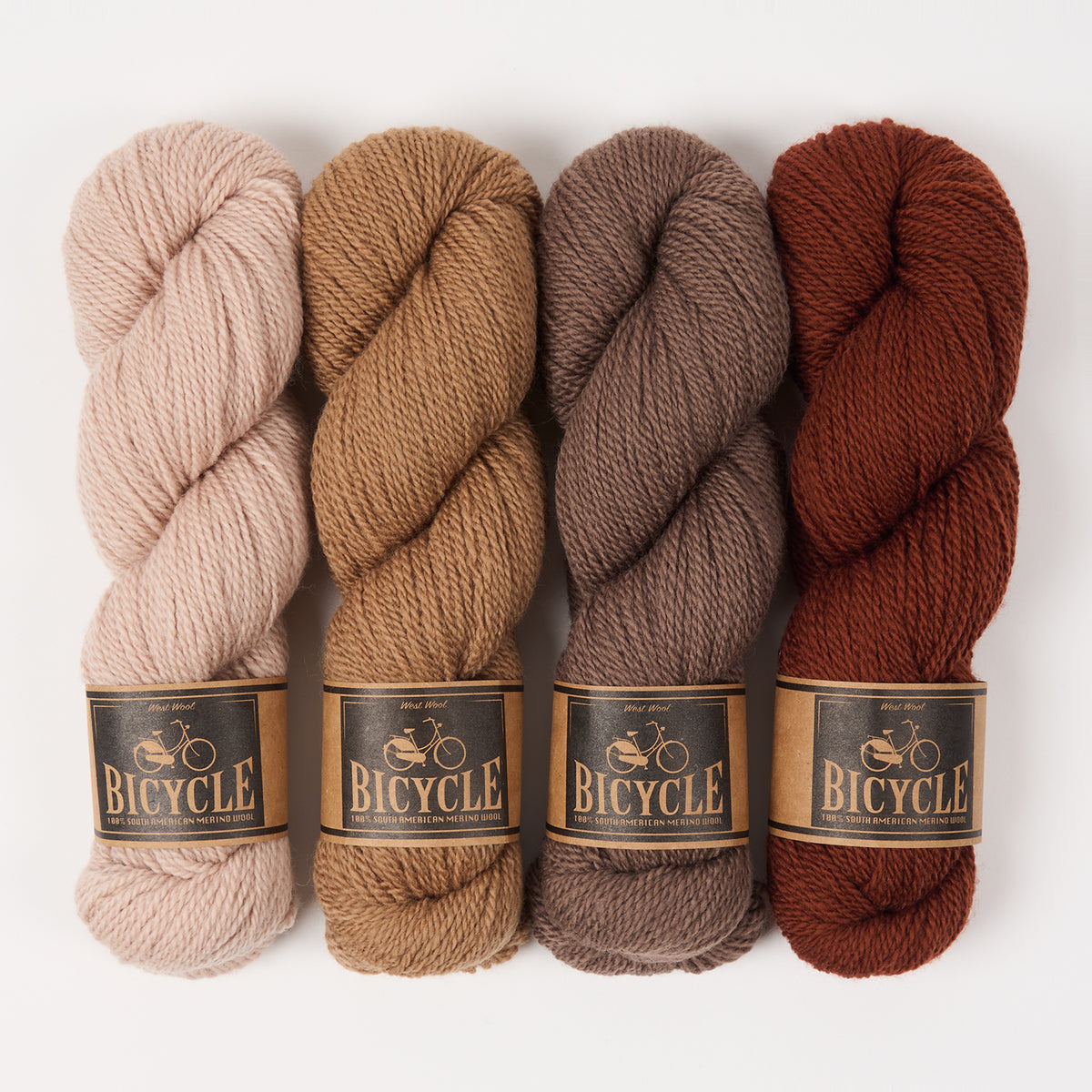 West Wool CHESTNUT GRADIENT Merino wool Fingering Quick Kits