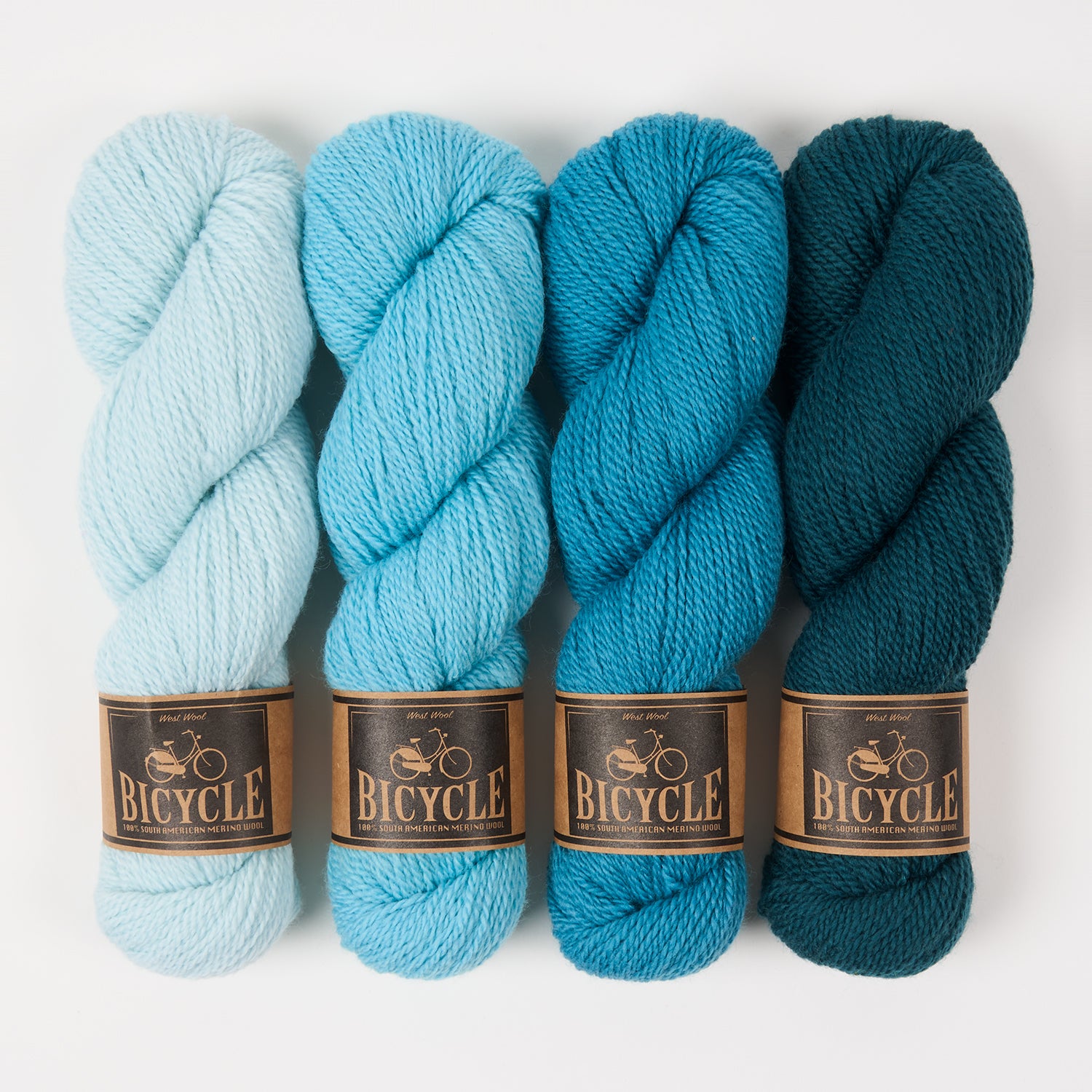 West Wool NORWAY GRADIENT Merino wool Fingering Quick Kits