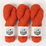 West Wool CARGO - BLOOD ORANGE Merino wool Chunky orange Yarn