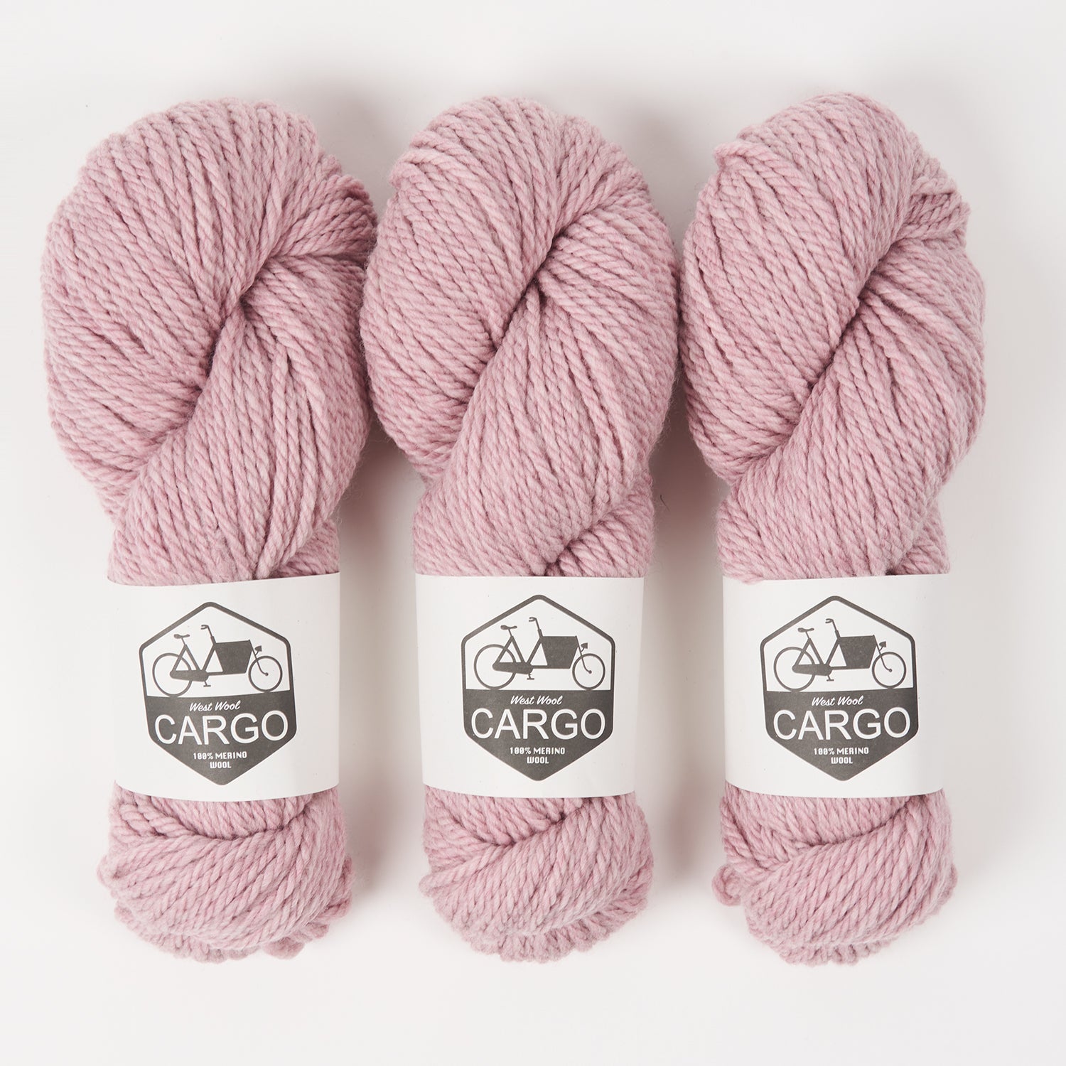West Wool CARGO - BLOSSOM Merino wool Chunky pink Yarn