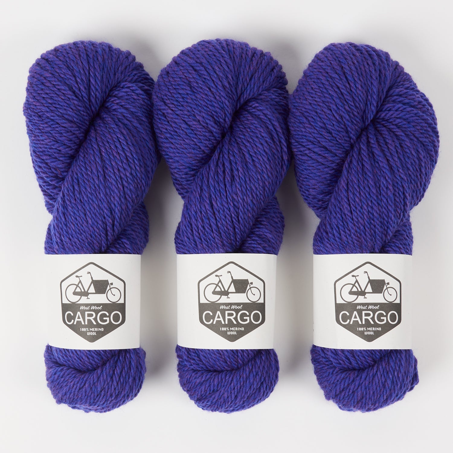 West Wool CARGO - COBALT Merino wool Chunky blue Yarn