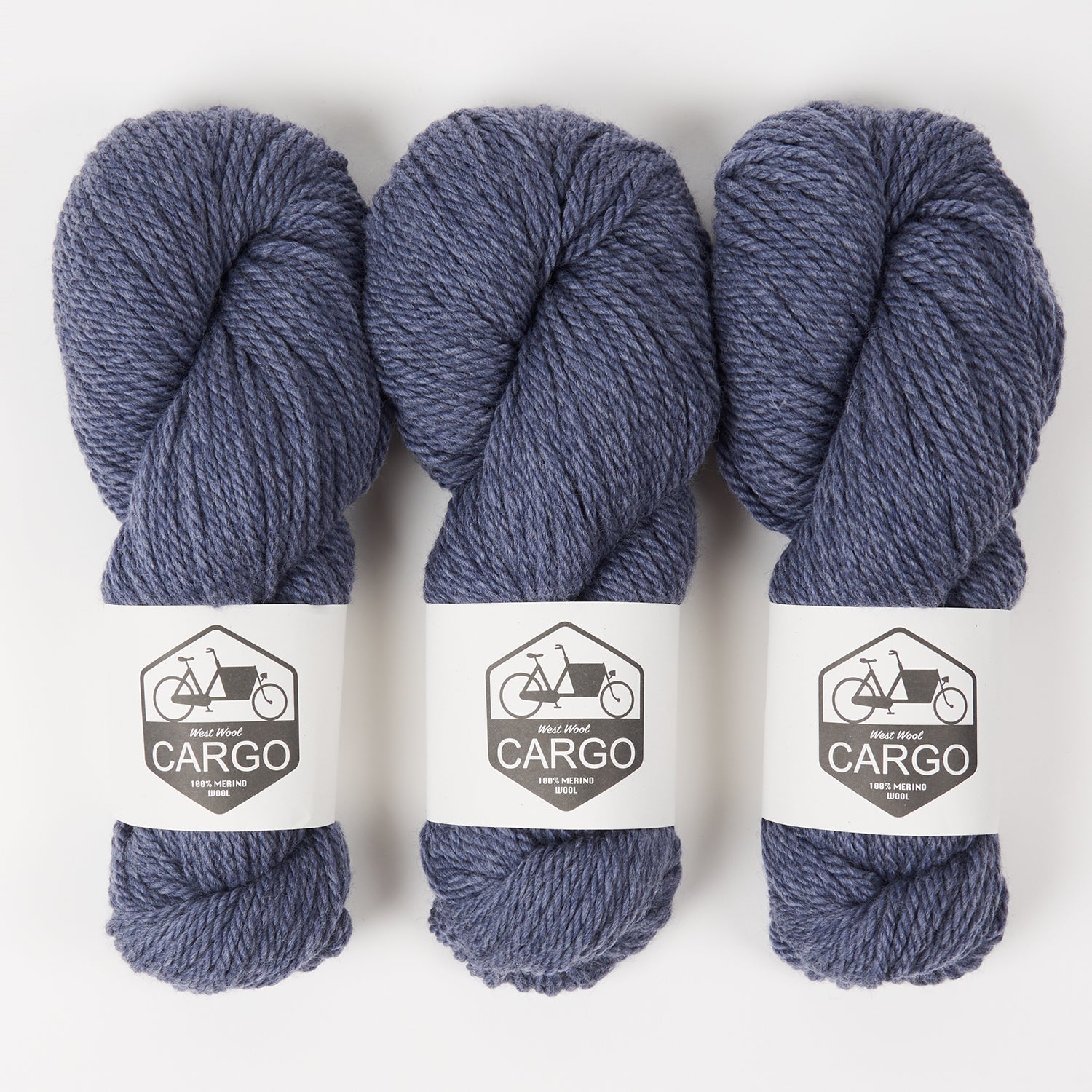West Wool CHUNKY RAGLAN - DENIM Merino wool Chunky Westknits Kits