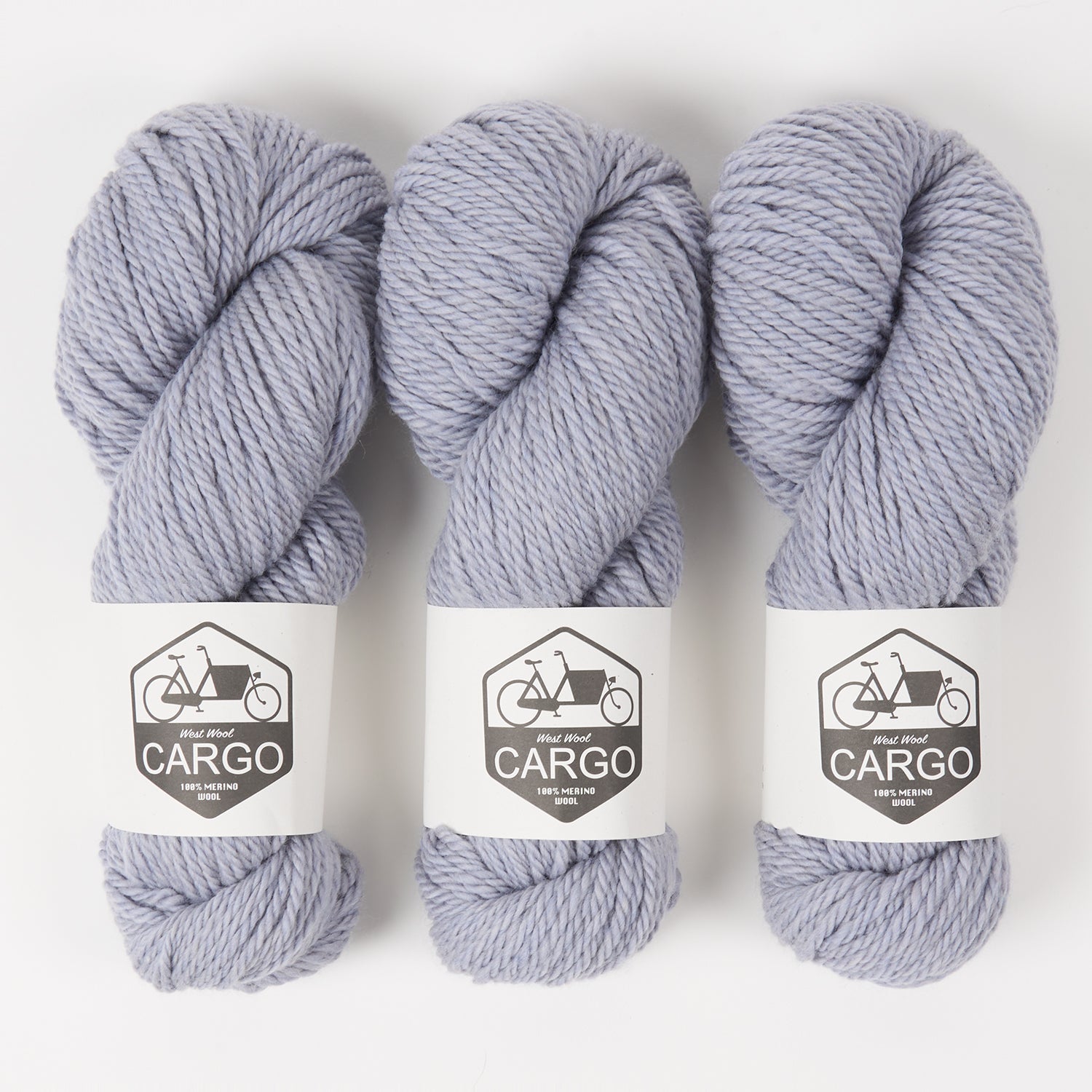 West Wool CARGO - FROST Merino wool Chunky grey Yarn