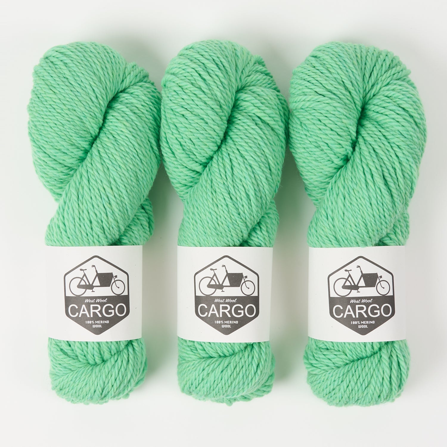 West Wool CARGO COLLAGE SWEATER - MINTY Merino wool Chunky green Westknits Kits
