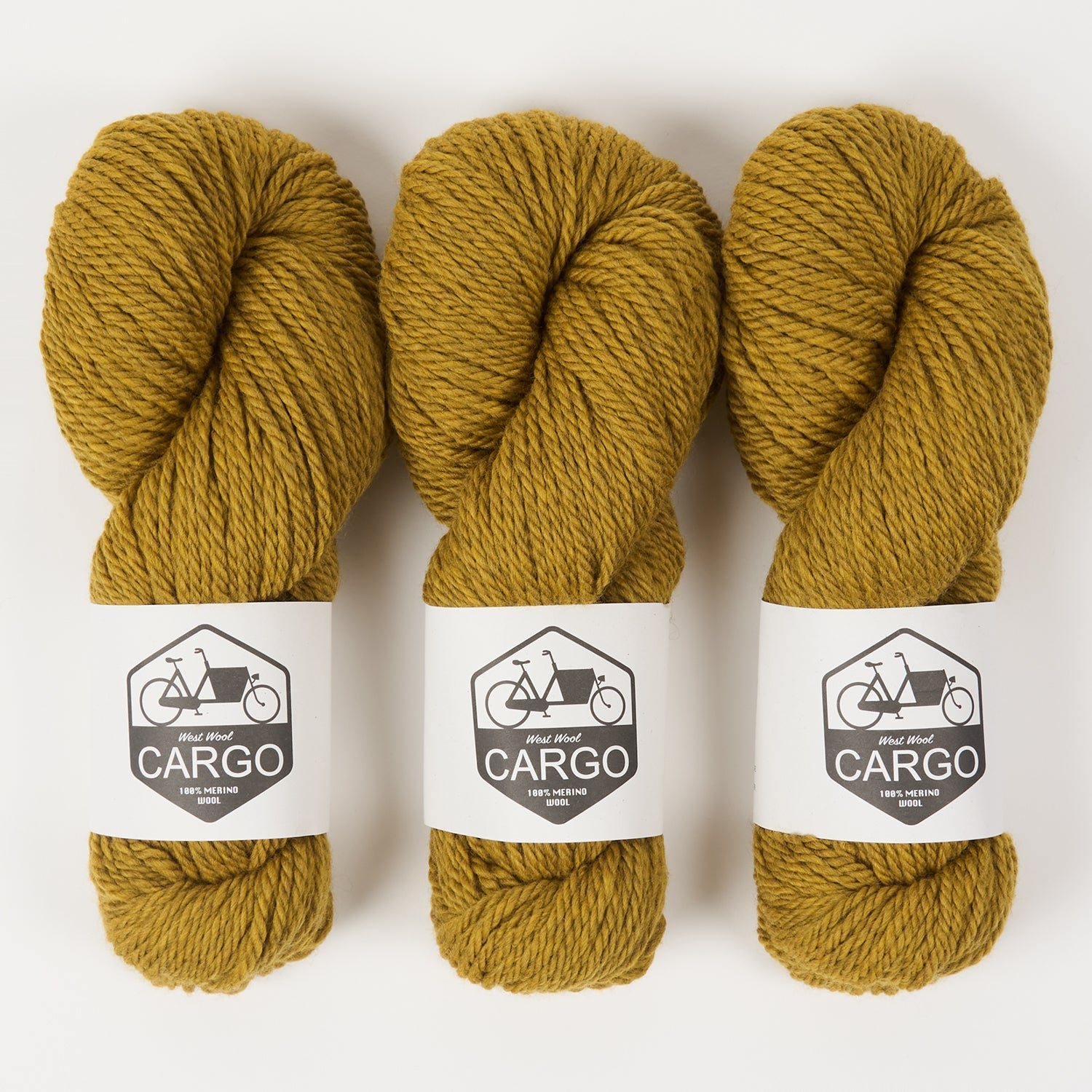 West Wool CARGO - OCHRE Merino wool Chunky yellow Yarn