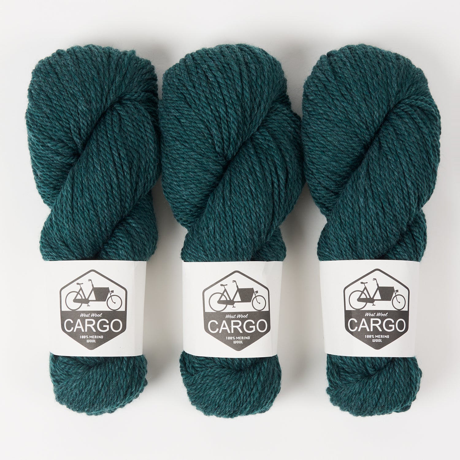 West Wool CARGO - PINE Merino wool Chunky green Yarn