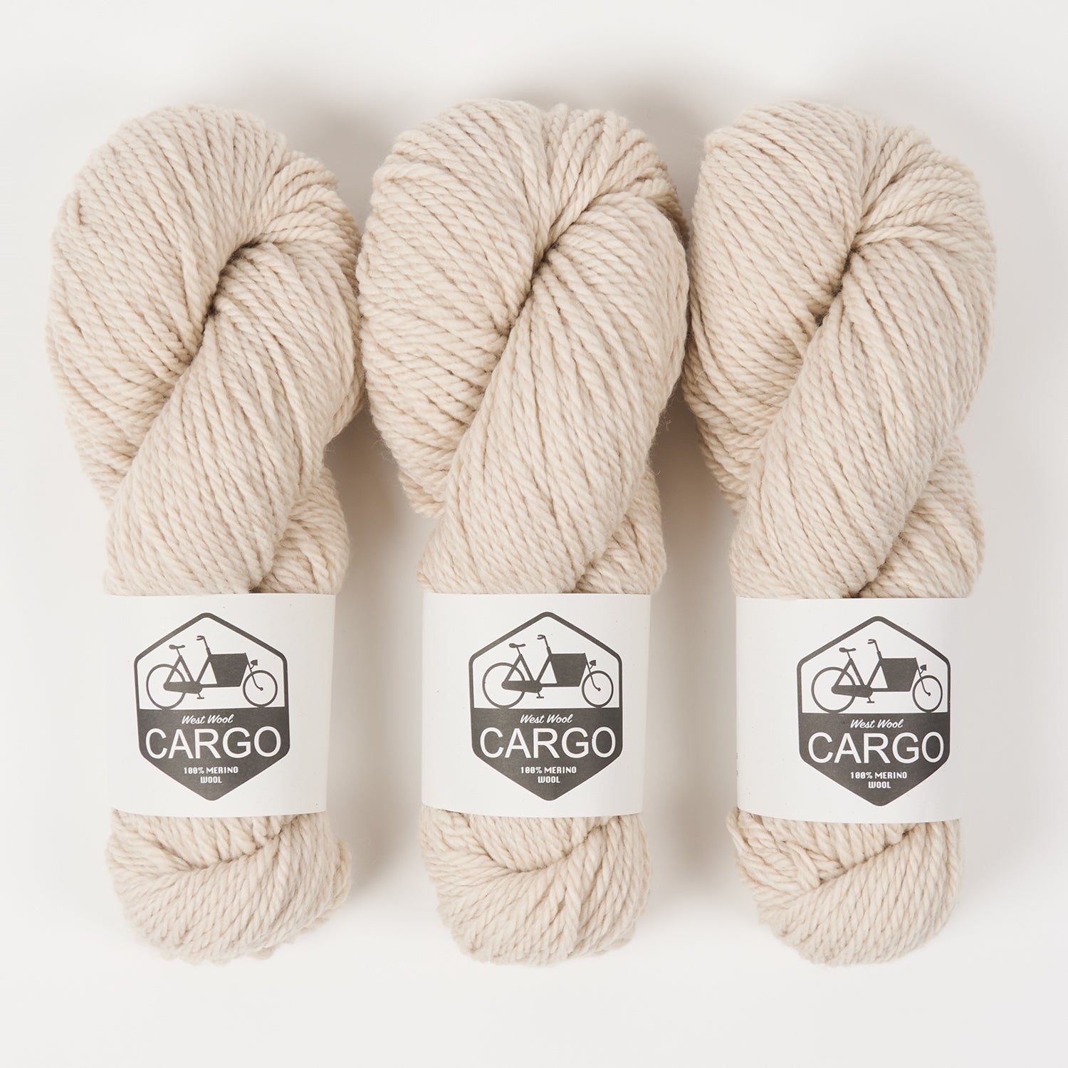 West Wool CHUNKY RAGLAN - POLAR BEAR Merino wool Chunky Westknits Kits