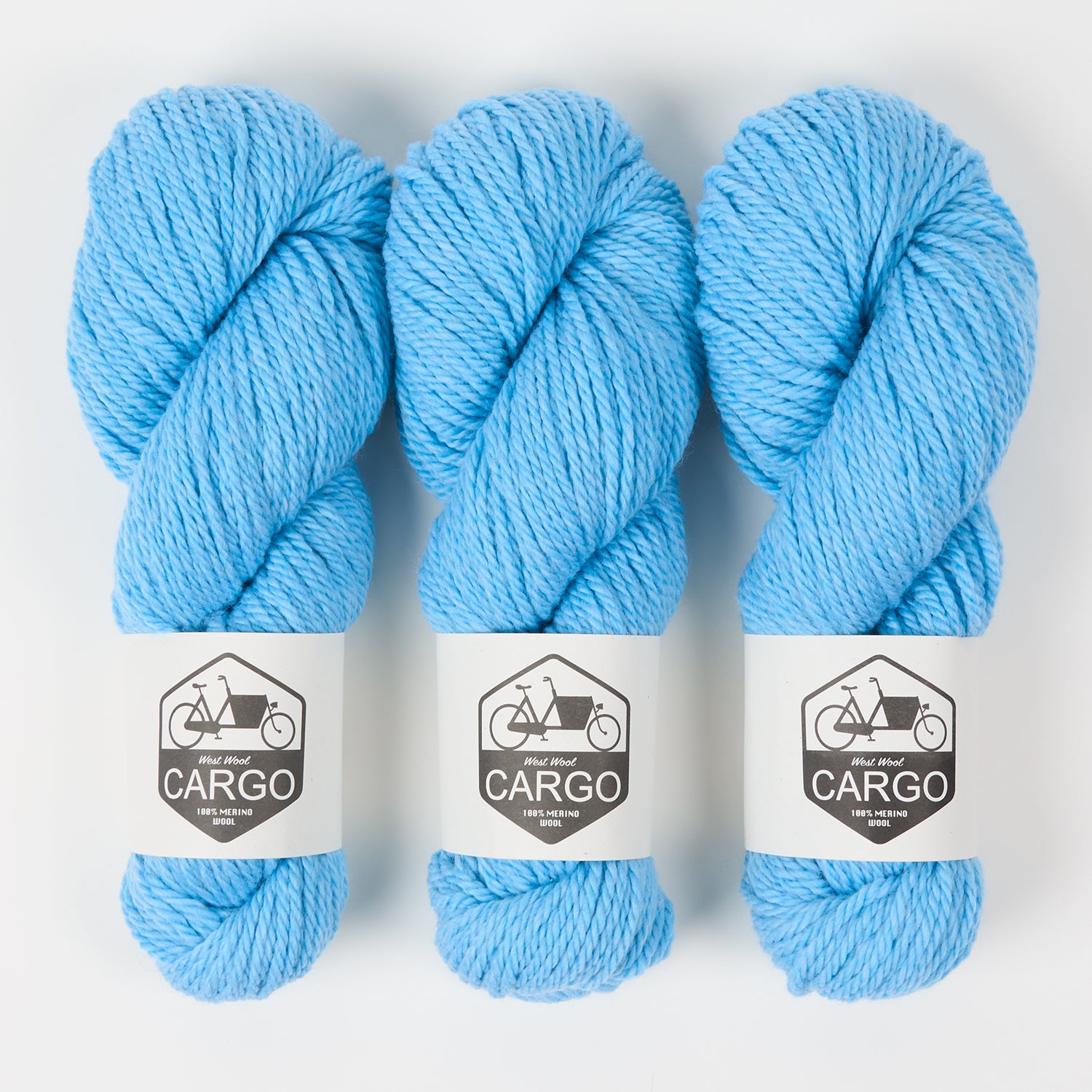 West Wool CARGO - POOL Merino wool Chunky blue Yarn