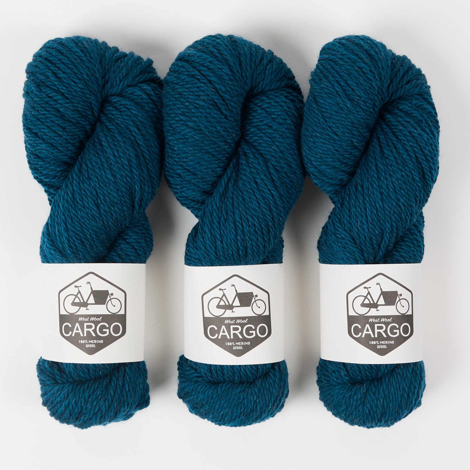 West Wool CARGO COLLAGE SWEATER - ZANDVOORT Merino wool Chunky blue Westknits Kits